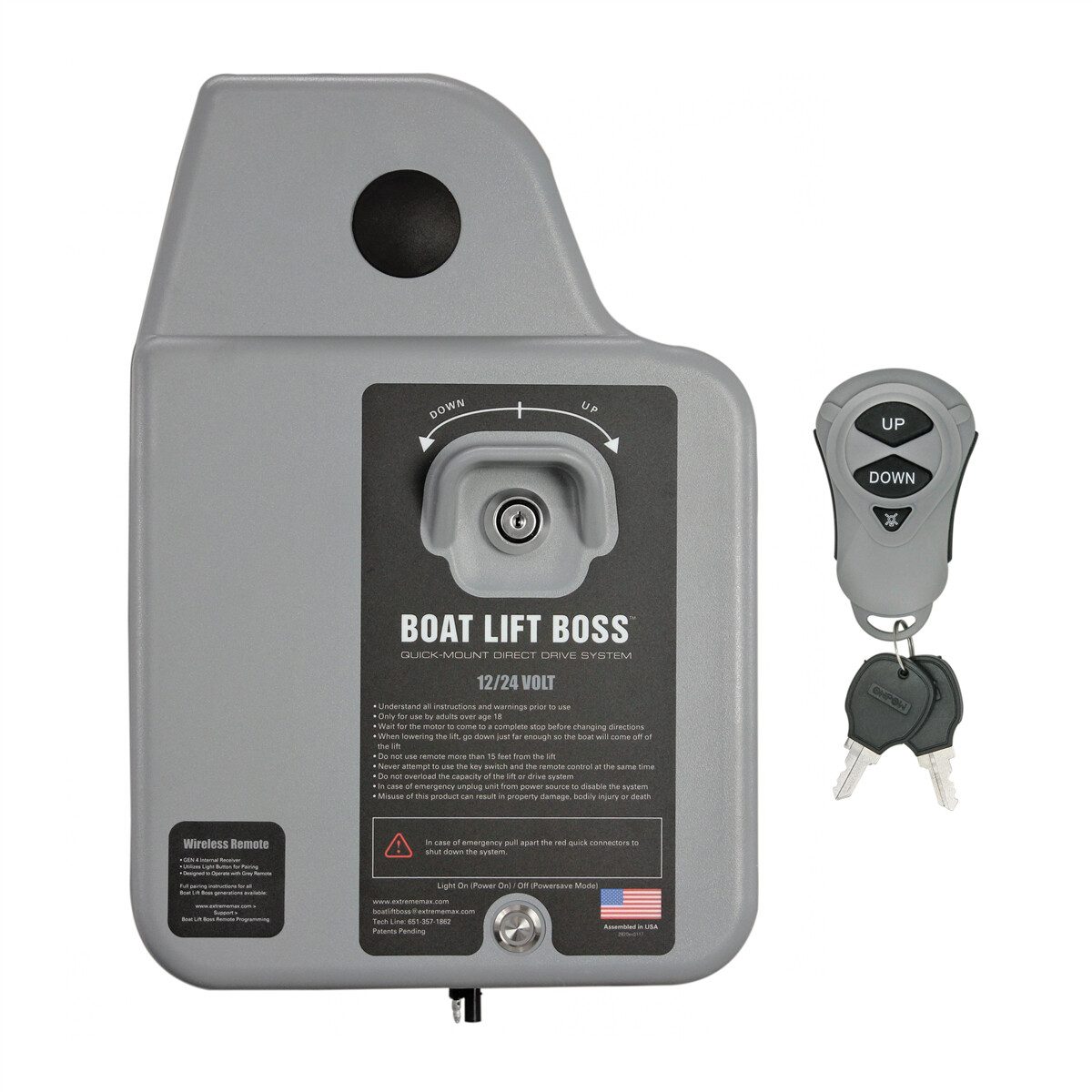Motolift Remote LIFT BOSS DC WIRELESS REMOTE MOTOR - Boat Lift Motors by Lift Tech ...